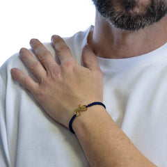 PULSERA BICICLETA GOLD BLUE