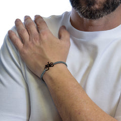 PULSERA BICICLETA BLACK GREY