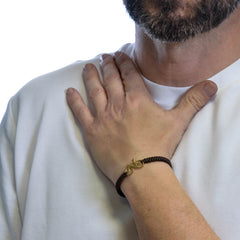 PULSERA BICICLETA GOLD BROWN