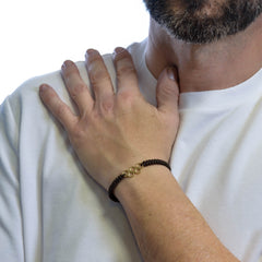 PULSERA OLIMPIADAS GOLD BROWN