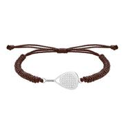 PULSERA PÁDEL TRENZADA SILVER BROWN