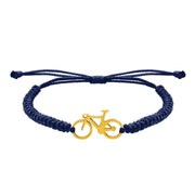 PULSERA BICICLETA GOLD BLUE