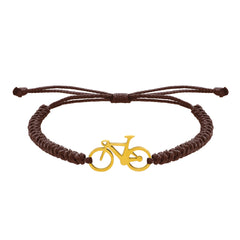 PULSERA BICICLETA GOLD BROWN