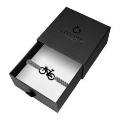 PULSERA BICICLETA BLACK GREY