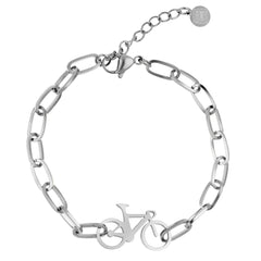 PULSERA BICICLETA CADENA SILVER