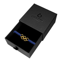 PULSERA OLIMPIADAS GOLD BLUE