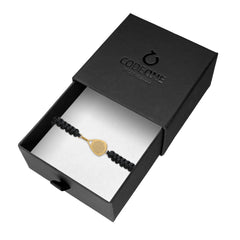 PULSERA PÁDEL TRENZADA GOLD BLACK