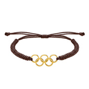 PULSERA OLIMPIADAS GOLD BROWN
