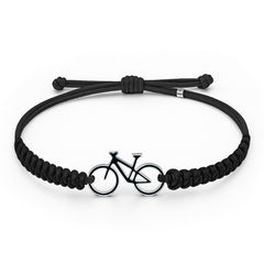 PULSERA MONTAIN BIKE SILVER BLACK